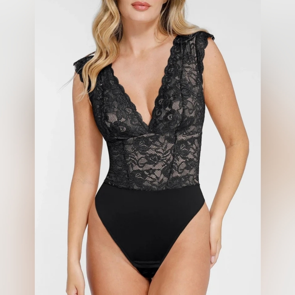 NWT shapewear lace bodysuit size small